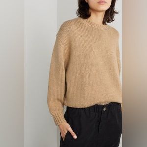 Bassike Cotton And Merino Wool-blend Sweater - Tan